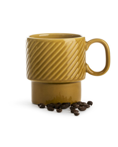 KUBEK COFFEE & MORE ŻÓŁTY DO KAWY